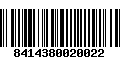 Código de Barras 8414380020022