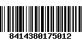 Código de Barras 8414380175012