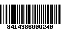 Código de Barras 8414386000240