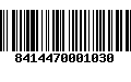 Código de Barras 8414470001030