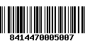 Código de Barras 8414470005007