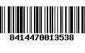 Código de Barras 8414470013538