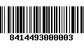 Código de Barras 8414493000003