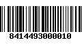 Código de Barras 8414493000010