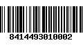 Código de Barras 8414493010002