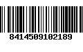 Código de Barras 8414509102189