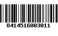 Código de Barras 8414516003011