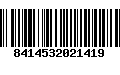 Código de Barras 8414532021419