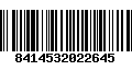 Código de Barras 8414532022645