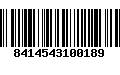 Código de Barras 8414543100189