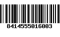 Código de Barras 8414555016003