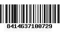 Código de Barras 8414637100729