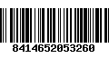Código de Barras 8414652053260