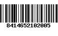 Código de Barras 8414652102005