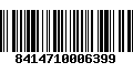 Código de Barras 8414710006399