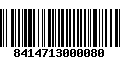 Código de Barras 8414713000080