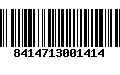 Código de Barras 8414713001414