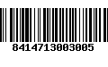 Código de Barras 8414713003005