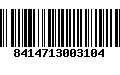 Código de Barras 8414713003104