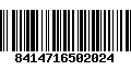 Código de Barras 8414716502024