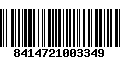 Código de Barras 8414721003349