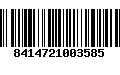 Código de Barras 8414721003585