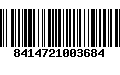 Código de Barras 8414721003684