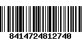 Código de Barras 8414724812740