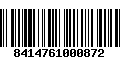 Código de Barras 8414761000872