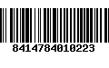 Código de Barras 8414784010223