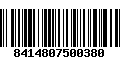 Código de Barras 8414807500380