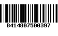 Código de Barras 8414807500397