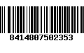 Código de Barras 8414807502353