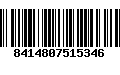 Código de Barras 8414807515346