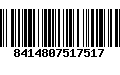 Código de Barras 8414807517517