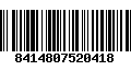 Código de Barras 8414807520418