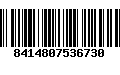 Código de Barras 8414807536730