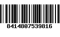 Código de Barras 8414807539816