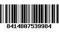 Código de Barras 8414807539984