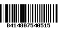 Código de Barras 8414807540515