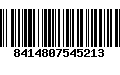 Código de Barras 8414807545213