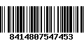 Código de Barras 8414807547453