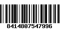 Código de Barras 8414807547996