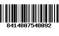 Código de Barras 8414807548092