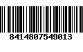 Código de Barras 8414807549013