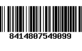 Código de Barras 8414807549099