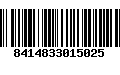 Código de Barras 8414833015025
