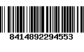 Código de Barras 8414892294553