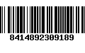 Código de Barras 8414892309189