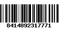 Código de Barras 8414892317771